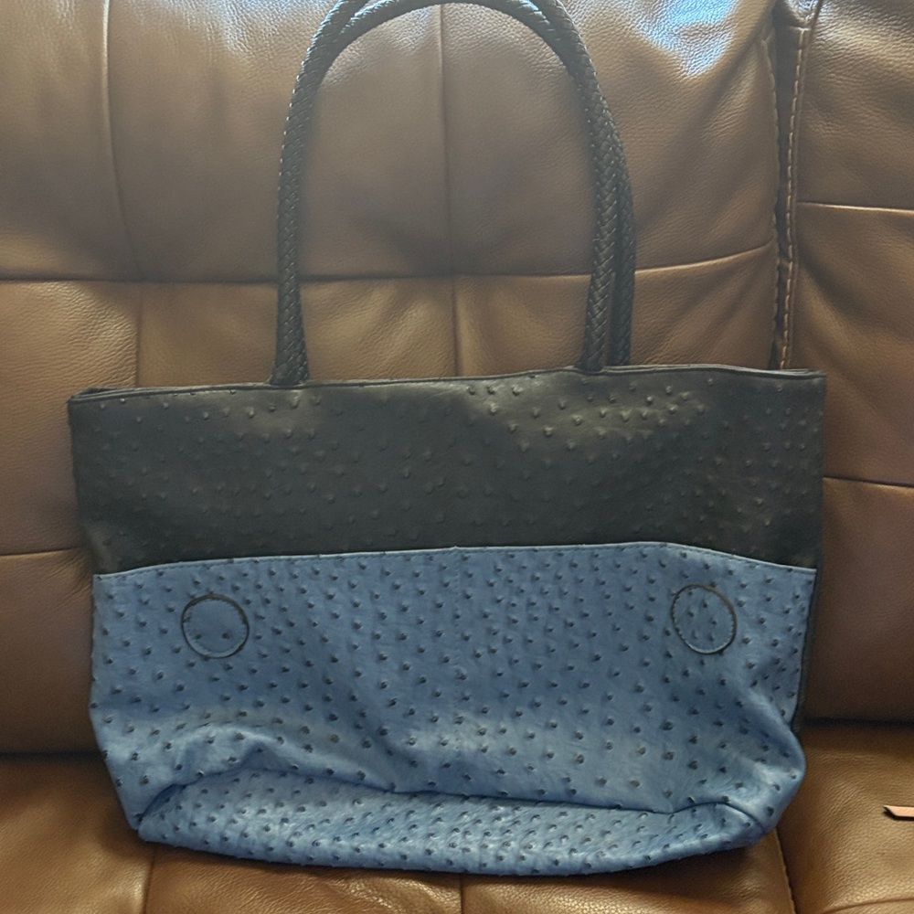 Elegant Black and Blue Women's Tote Bag